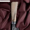 Топорик узбекский Гиймякеш, с крючком, орех, гарда олово гравировка, 20-23 фото 2