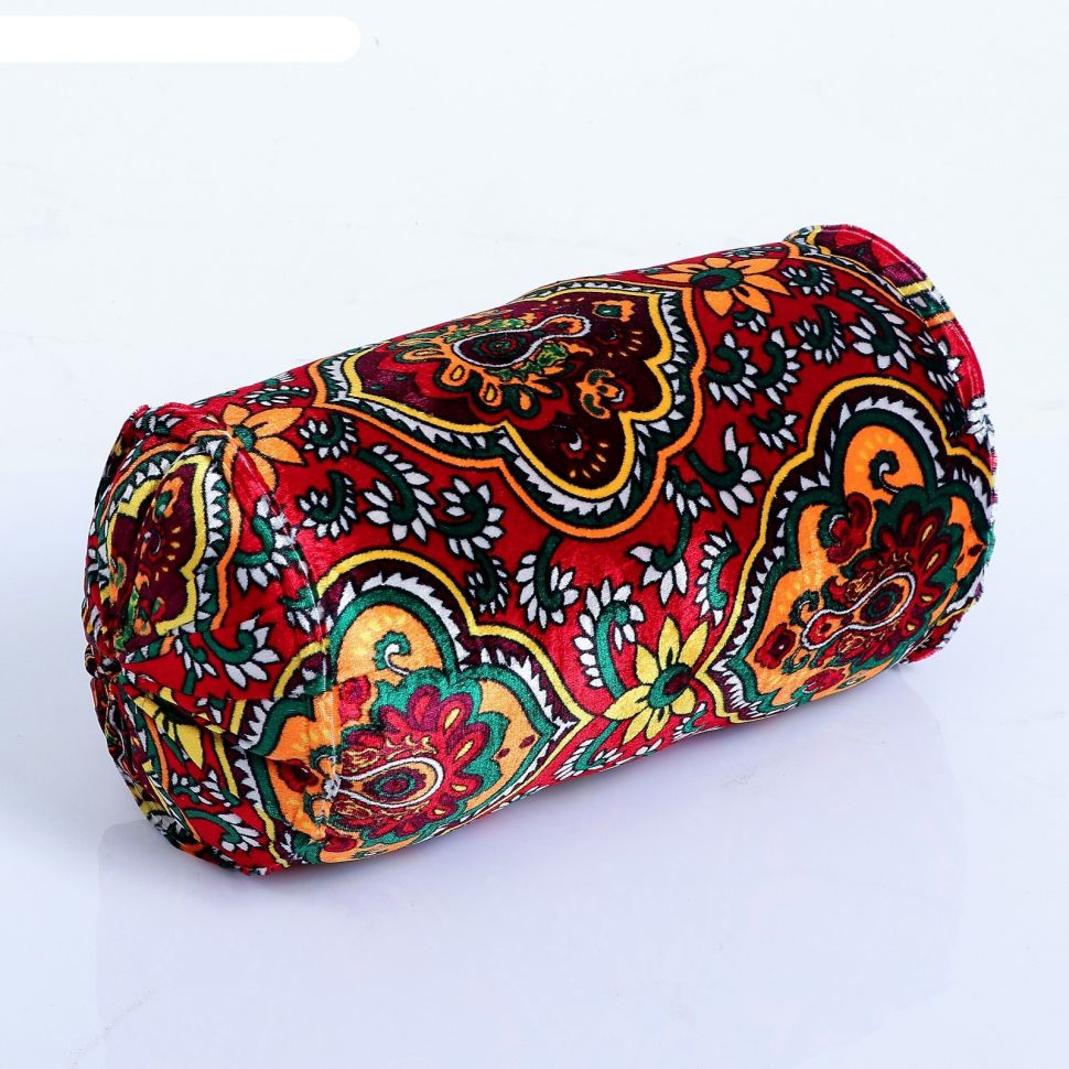 Подушка-валик узбекская разноцветная 25*53 см фото 1